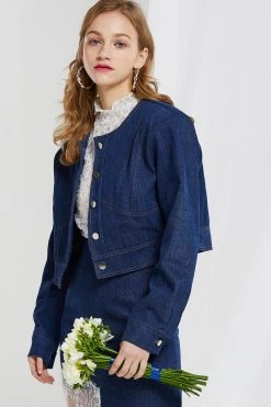 STORETS SALE Cristie Cropped Denim Jacket