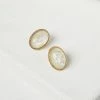 STORETS ACCESSORIES Ellipse Resin Stud Earrings