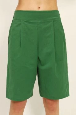 STORETS Harmony Pintuck Bermuda Shorts