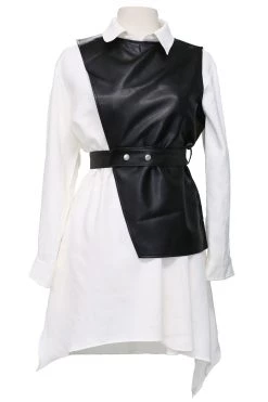 STORETS Knox Pleather Vest And Dress Set CLOTHING