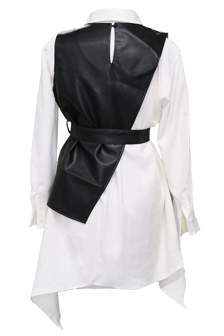 STORETS Knox Pleather Vest And Dress Set CLOTHING