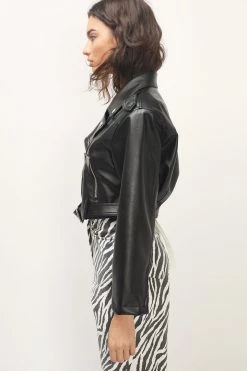 STORETS Gracelyn Cropped Biker Jacket