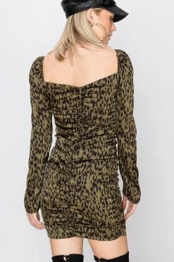 STORETS SALE Nicole Leopard Print Dress-2 Colors