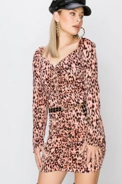 STORETS SALE Nicole Leopard Print Dress-2 Colors
