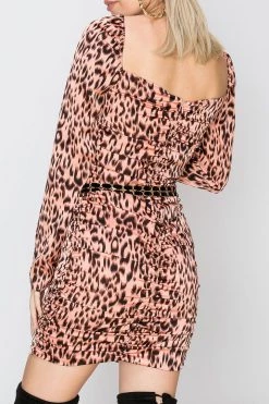 STORETS SALE Nicole Leopard Print Dress-2 Colors