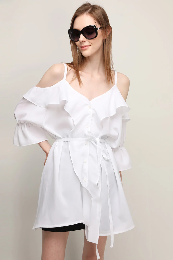 STORETS CLOTHING Elisabeth Cold Shoulder Dress