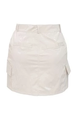 STORETS CLOTHING Kana Crinkle Metallic Skirt