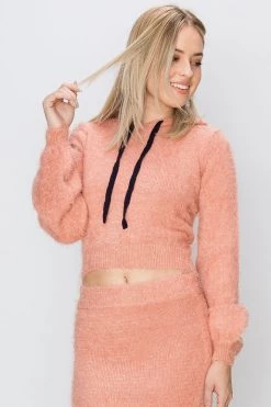 STORETS SALE Melanie Fuzzy Hoodie Sweater