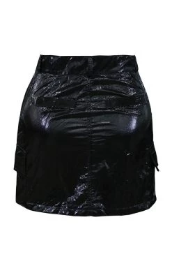 STORETS CLOTHING Kana Crinkle Metallic Skirt
