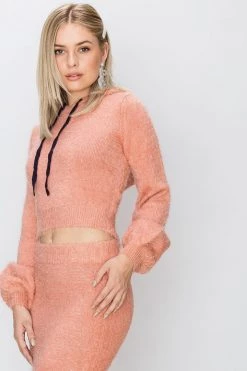 STORETS SALE Melanie Fuzzy Hoodie Sweater