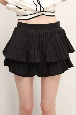 STORETS Influencer Clara Pleated Ruffle Skort Skirts