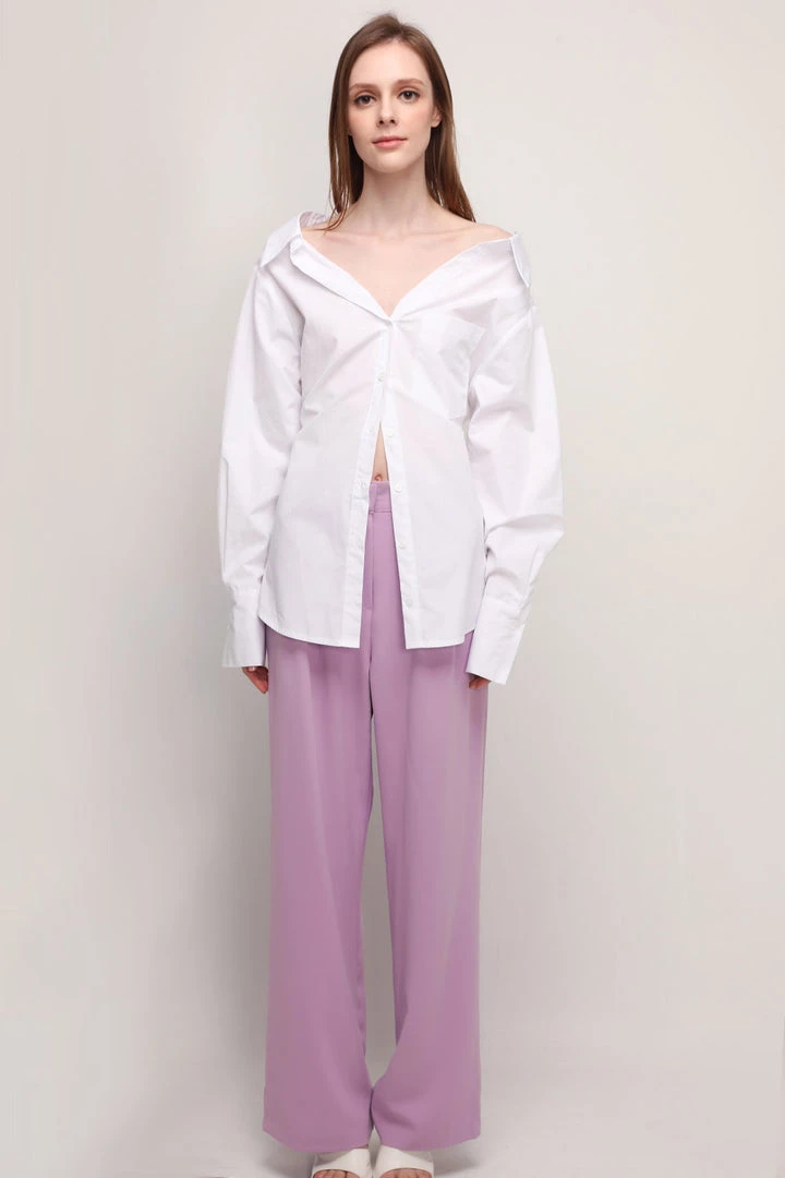 STORETS Kennedy Pintuck Wide Pants CLOTHING