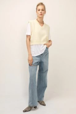STORETS SALE Diana Cropped Knit Vest CLOTHING