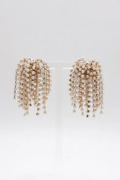 STORETS Faux Pearl Stamens Earrings