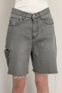 STORETS SALE Piper Cutout Slash Denim Shorts