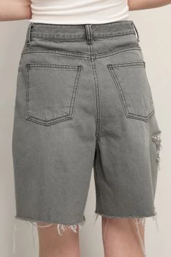 STORETS SALE Piper Cutout Slash Denim Shorts