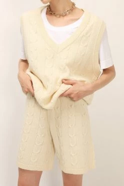 STORETS CLOTHING Harper Knitted Vest And Shorts Set