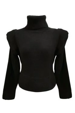 STORETS SALE CLOTHING Aubrie Padded Shoulder Knit Top