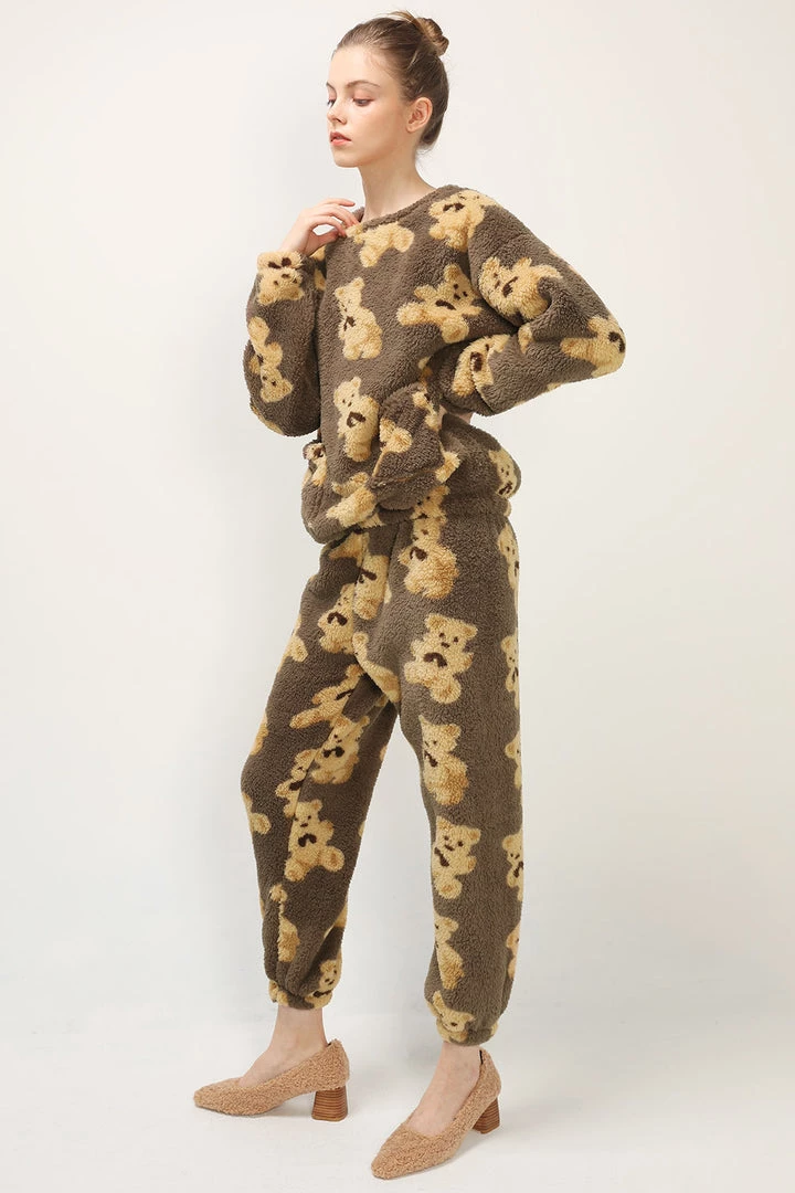 STORETS Riley Teddy Borg Pajama Set CLOTHING