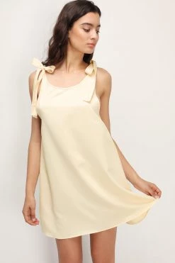STORETS CLOTHING Kai Flared Satin Dress