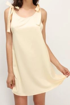 STORETS CLOTHING Kai Flared Satin Dress