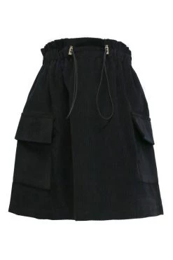 STORETS CLOTHING Kaylee Pocket Detail Cord Skirt