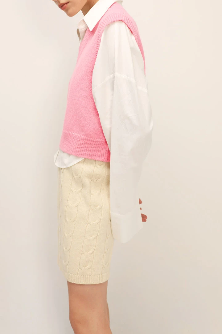 STORETS SALE Diana Cropped Knit Vest CLOTHING