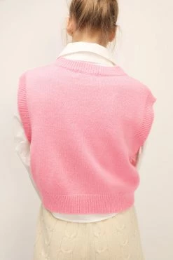 STORETS SALE Diana Cropped Knit Vest CLOTHING