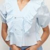STORETS SALE CLOTHING Olivia Ruffle Peplum Blouse