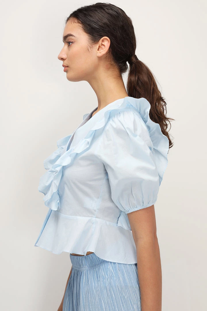 STORETS SALE CLOTHING Olivia Ruffle Peplum Blouse