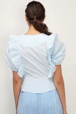STORETS SALE CLOTHING Olivia Ruffle Peplum Blouse