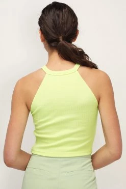STORETS SALE Zuri Ribbed Halter Neck Top CLOTHING