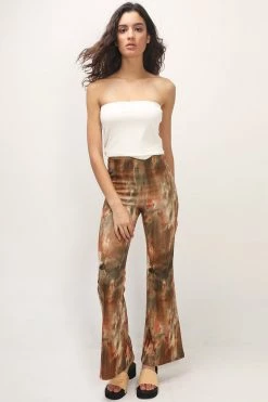 STORETS Gwendolyn Printed Bootcut Pants CLOTHING