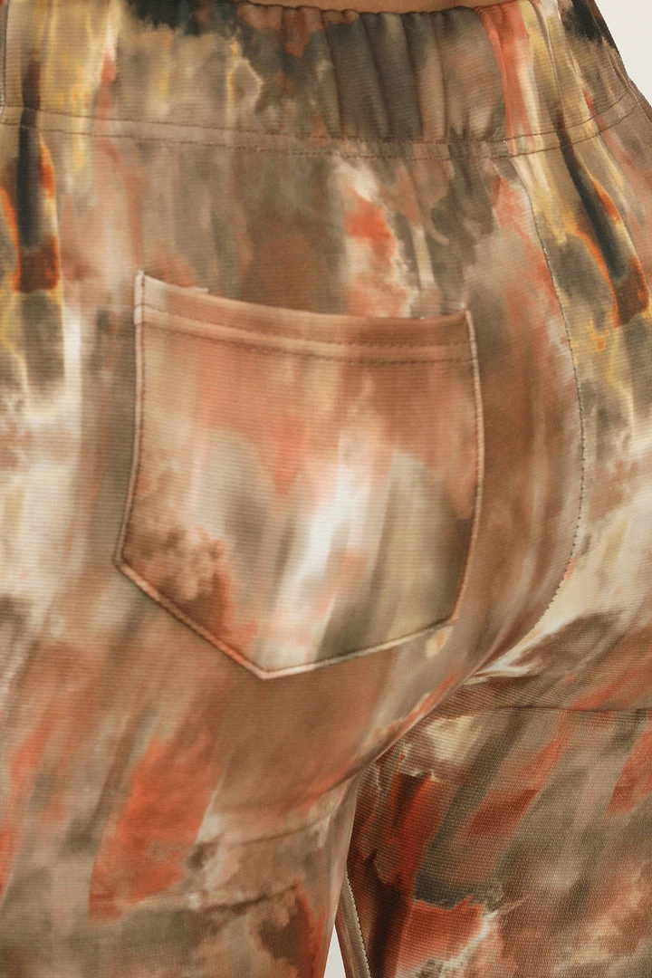 STORETS Gwendolyn Printed Bootcut Pants CLOTHING