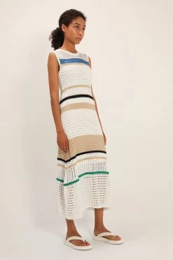 STORETS CLOTHING Celine Stripe Knitted Dress