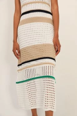 STORETS CLOTHING Celine Stripe Knitted Dress