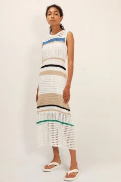 STORETS CLOTHING Celine Stripe Knitted Dress