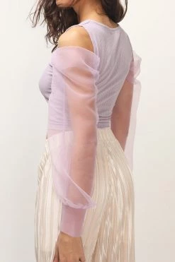STORETS CLOTHING Keira Organza Sleeve Top