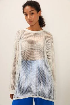 STORETS Averi Netted Knit Top