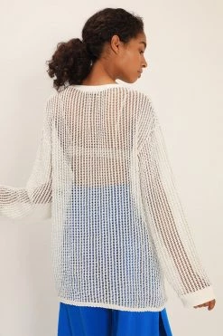 STORETS Averi Netted Knit Top