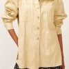 STORETS SALE Ava Crinkled Pleather Shirt Jacket CLOTHING