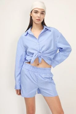 STORETS BEST-SELLERS Frank Pin Striped Shirt And Shorts Set