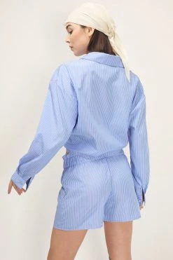 STORETS BEST-SELLERS Frank Pin Striped Shirt And Shorts Set