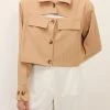 STORETS SALE CLOTHING Emily Slash Detail Cropped Jacket