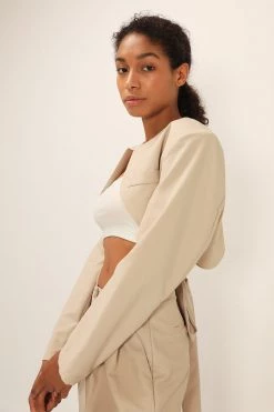 STORETS Celine Tulip-Hem Crop Jacket CLOTHING