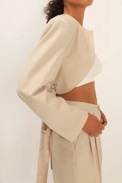 STORETS Celine Tulip-Hem Crop Jacket CLOTHING