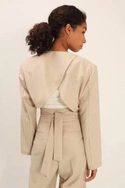 STORETS Celine Tulip-Hem Crop Jacket CLOTHING