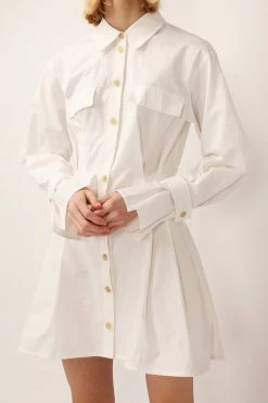 STORETS CLOTHING Amelia Pintuck Shirt Dress