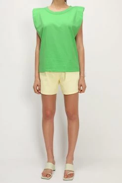 STORETS Rylan Padded Shoulder T-shirt CLOTHING