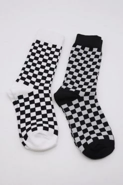 STORETS Monica Checkerboard Socks Set (2pairs)